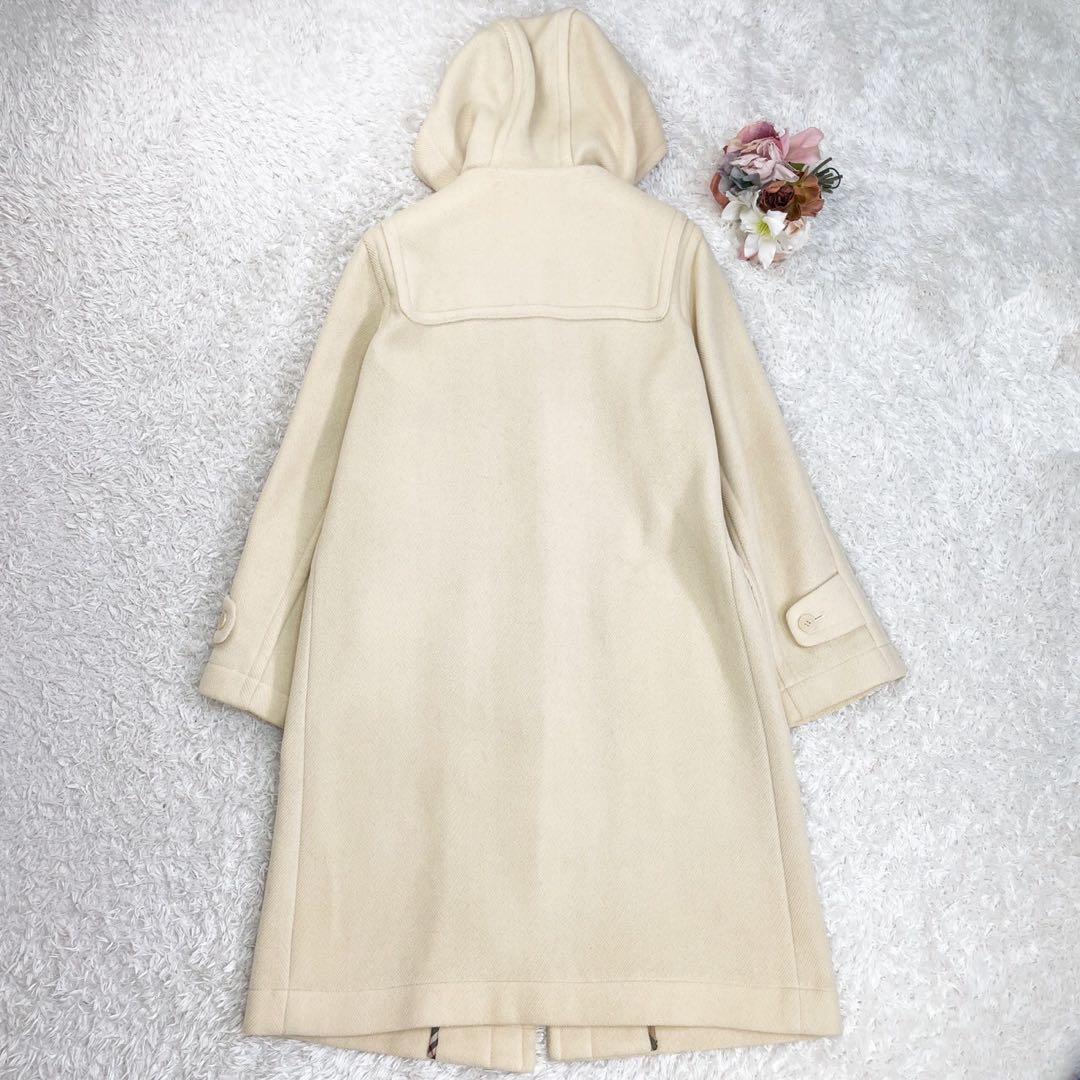 BURBERRY ダッフルコート ヘリンボーン織 ムーアブルック 水牛