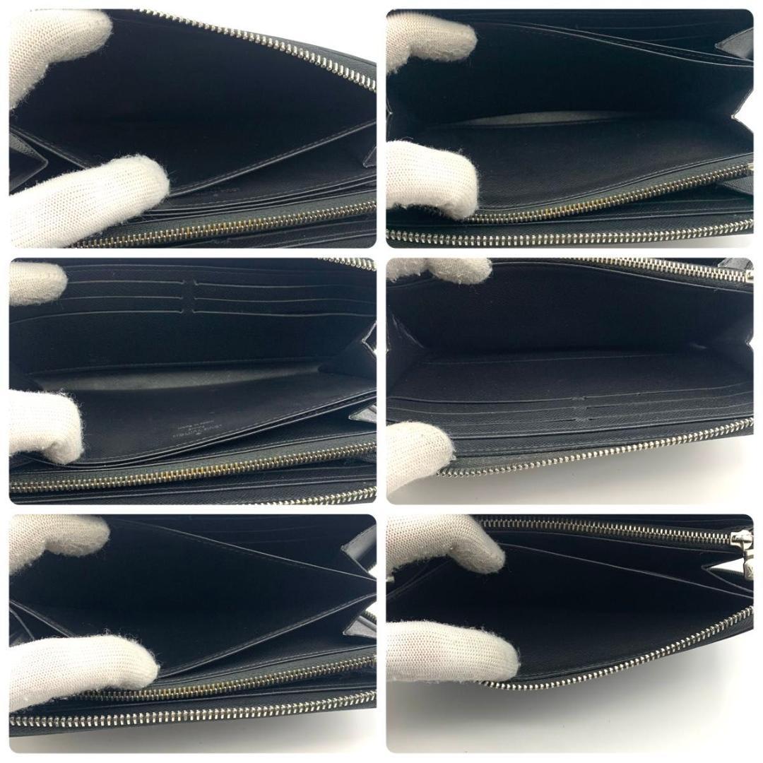 鑑定済み ルイヴィトン ジッピーウォレット 長財布 ラウンドファスナー エピ 黒