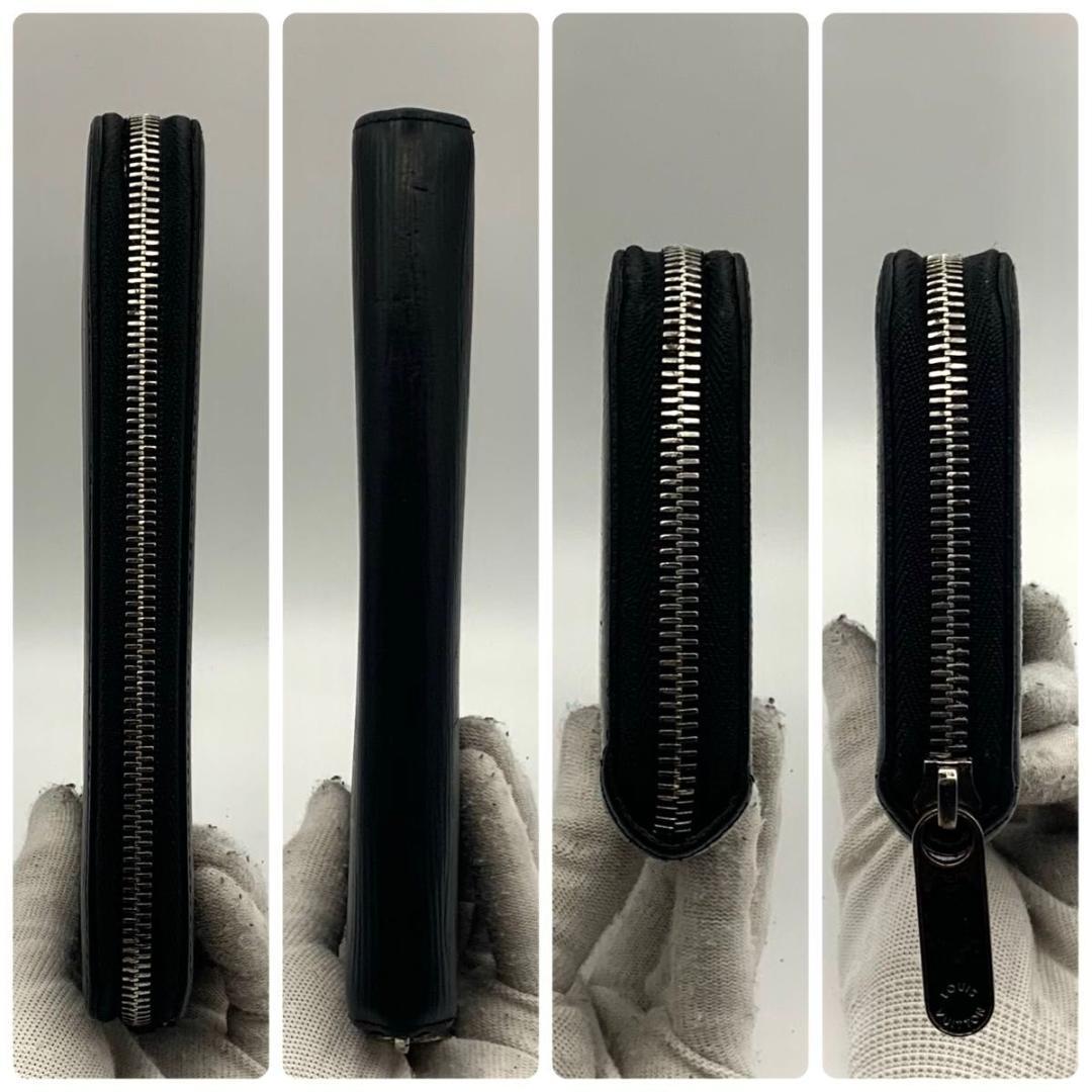 鑑定済み ルイヴィトン ジッピーウォレット 長財布 ラウンドファスナー エピ 黒