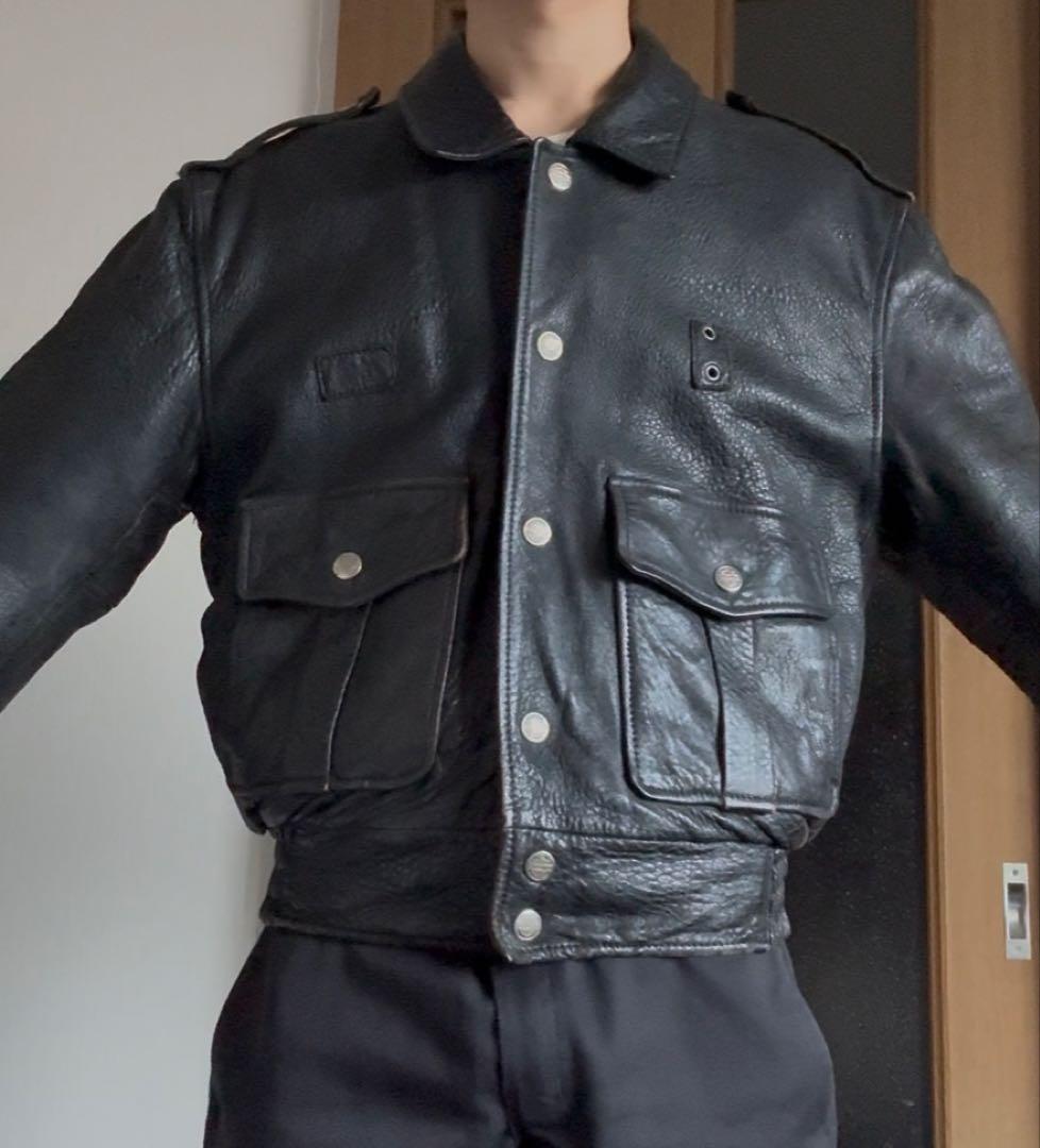 【Harley-Davidson】　ポリスマン　レザージャケット　90年代