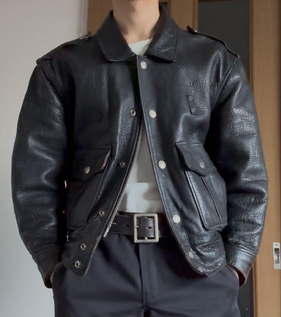 【Harley-Davidson】　ポリスマン　レザージャケット　90年代