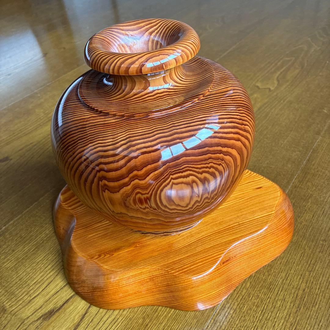 屋久杉　花瓶と台座