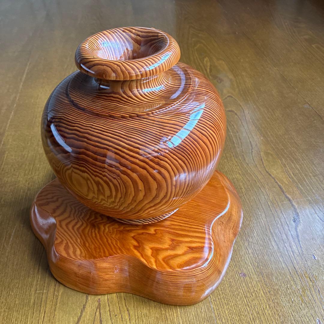 屋久杉　花瓶と台座