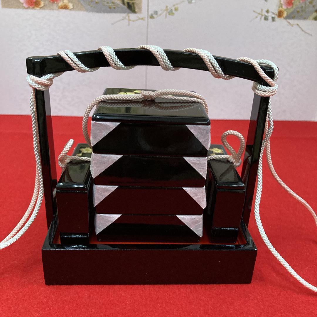 D3-5 可愛い！雛道具25号６点セット　ひな道具　三段飾り道具　雛人形　重箱