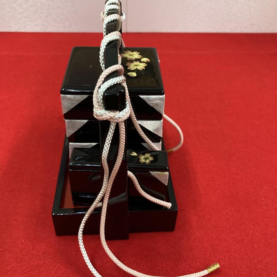 D3-5 可愛い！雛道具25号６点セット　ひな道具　三段飾り道具　雛人形　重箱