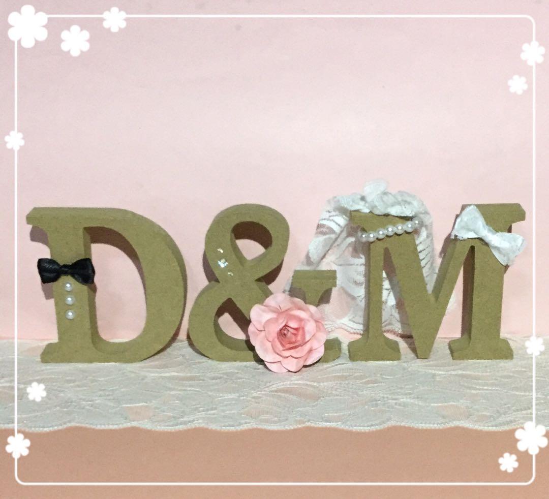 ml様確認用♡ウエディングバージョン・イニシャルオブジェ