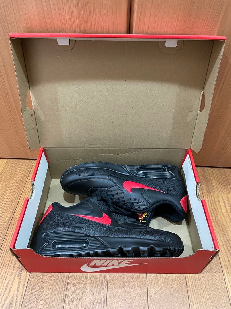 NIKE エアマックス90 ロシアン フローラル ブラックレッド 27.0cm