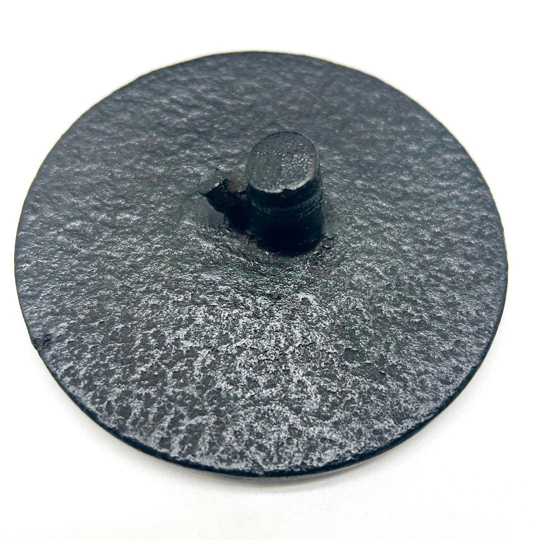 【茶道具】鉄鋳物 茶釜 五徳 風炉 釜環 織部敷板