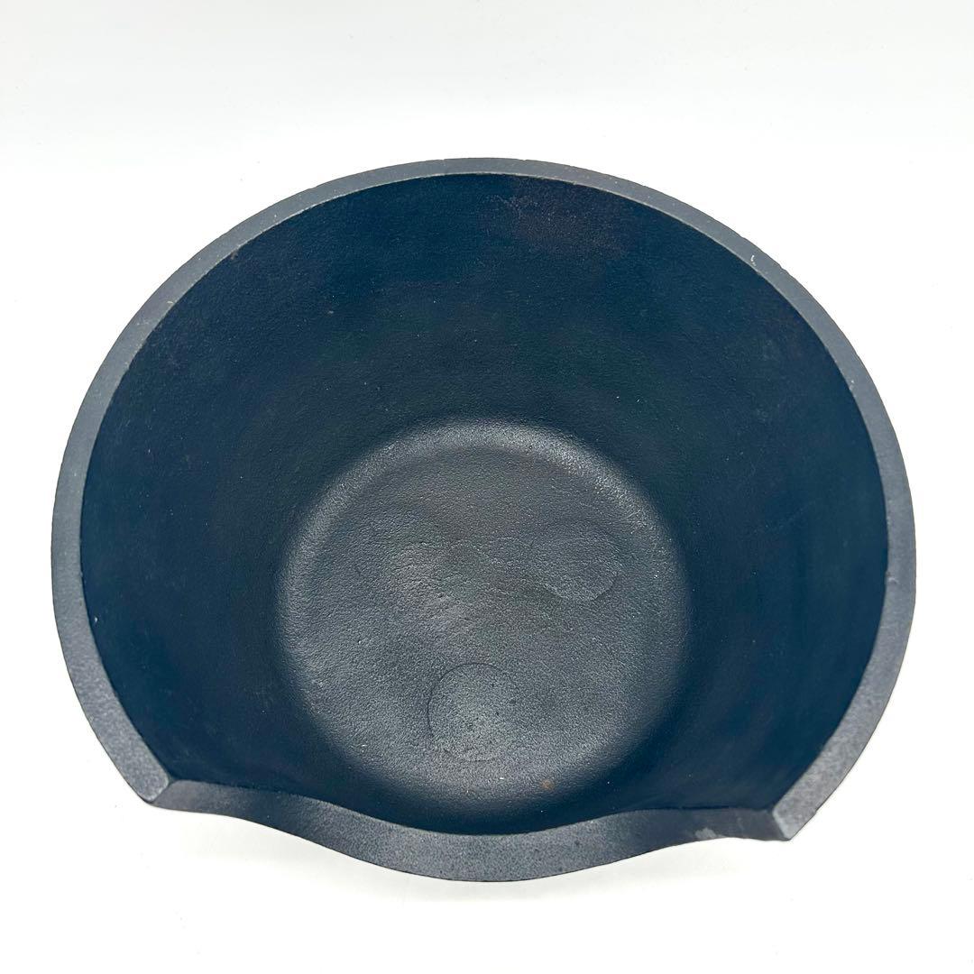 【茶道具】鉄鋳物 茶釜 五徳 風炉 釜環 織部敷板