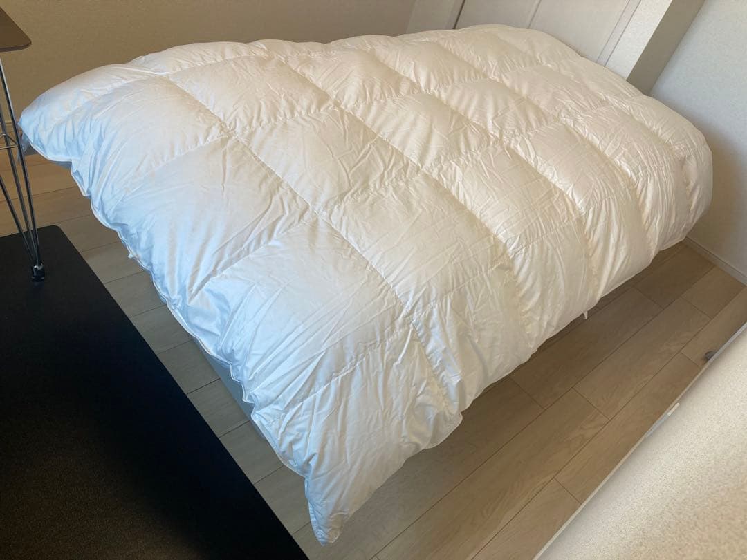 【希少】昭和西川 羽毛布団 シングル　ハンドピックホワイトグース95% 綿100