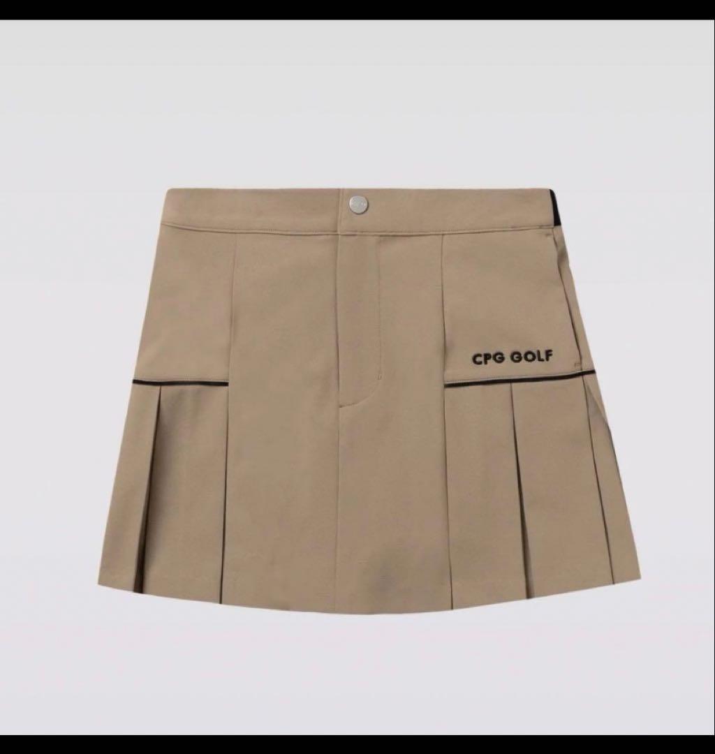 CPG golf パネルスカート　ベージュ　新品未使用　S