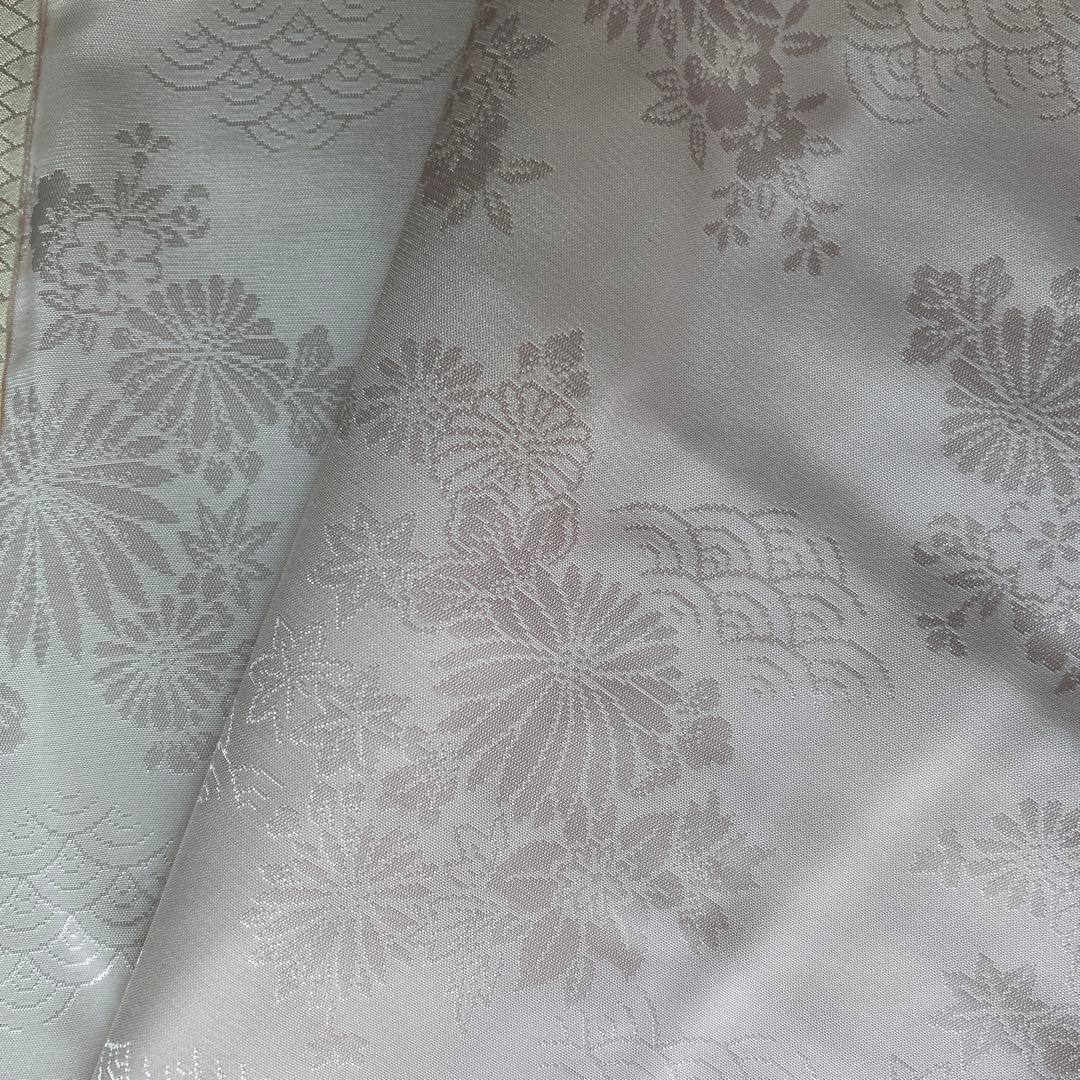 七五三用 三歳用　赤い？朱色の着物と黄色被布襦袢付　百貨店誂