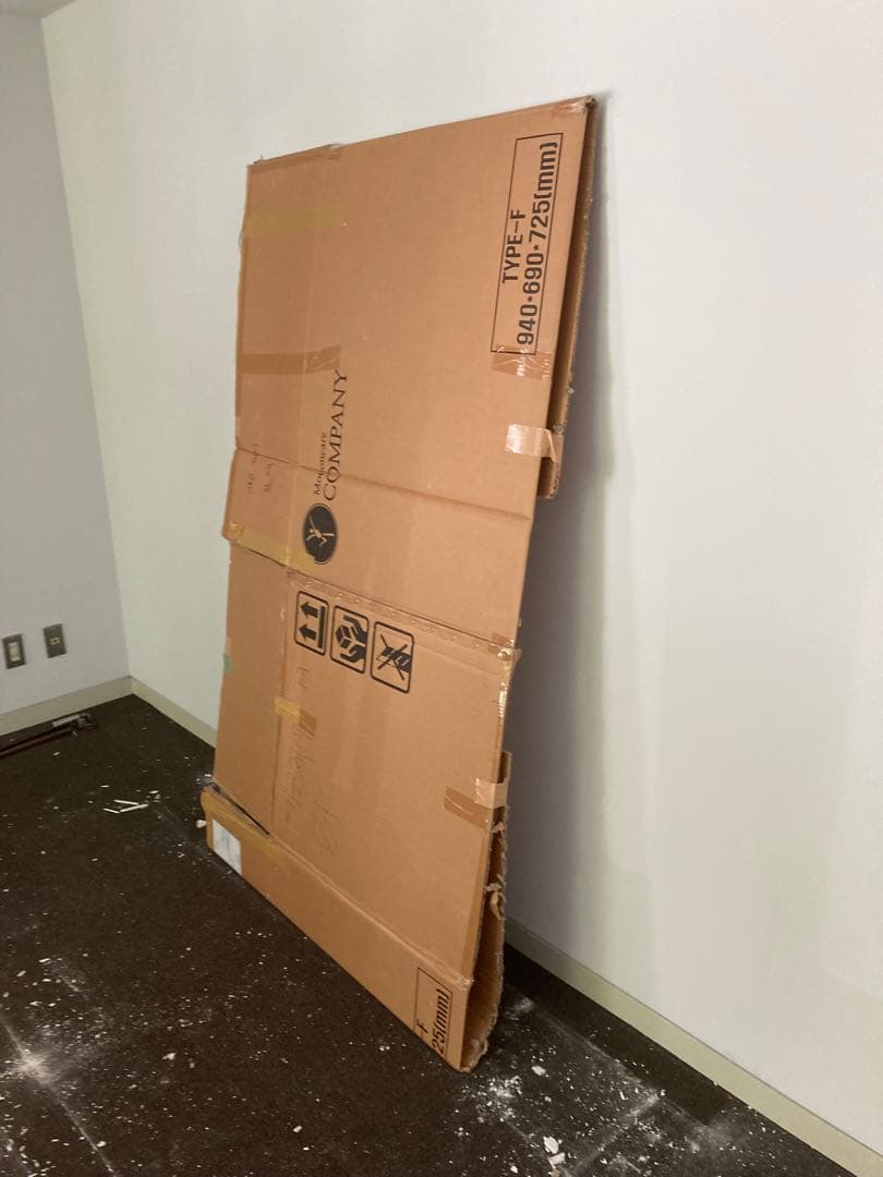 全身鏡 縦180×横100×厚さ5mm 取り付け金具付き