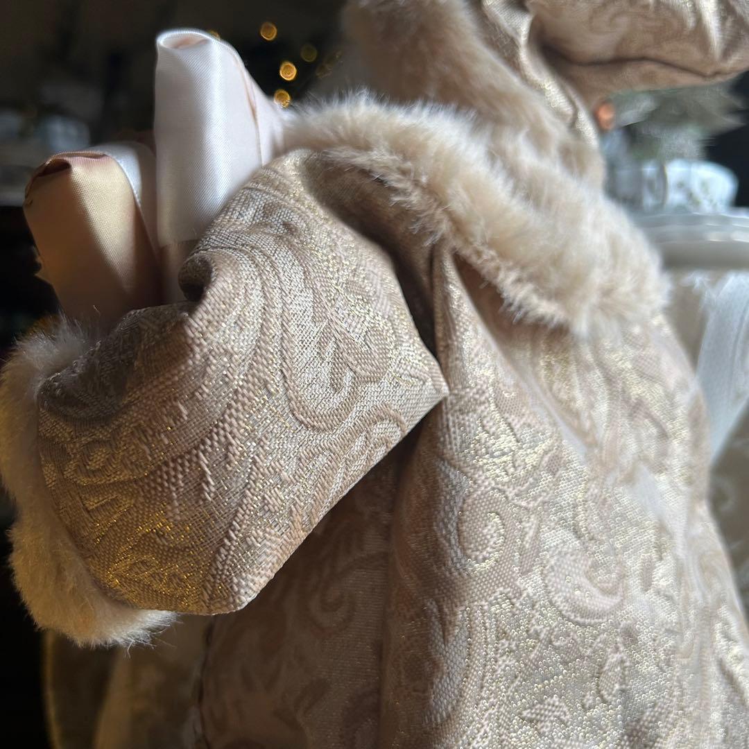 フレンチエレガントꕤ.。ゴールドとパールが奏でる大人のサンタクロースドール