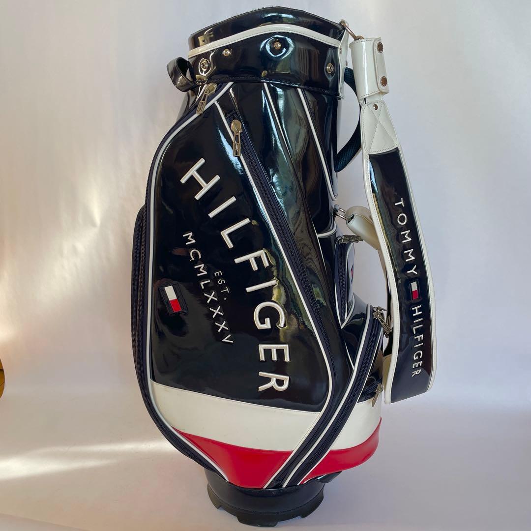 トミーヒルフィガー　ゴルフバッグ　ネイビー　THMG2FC2