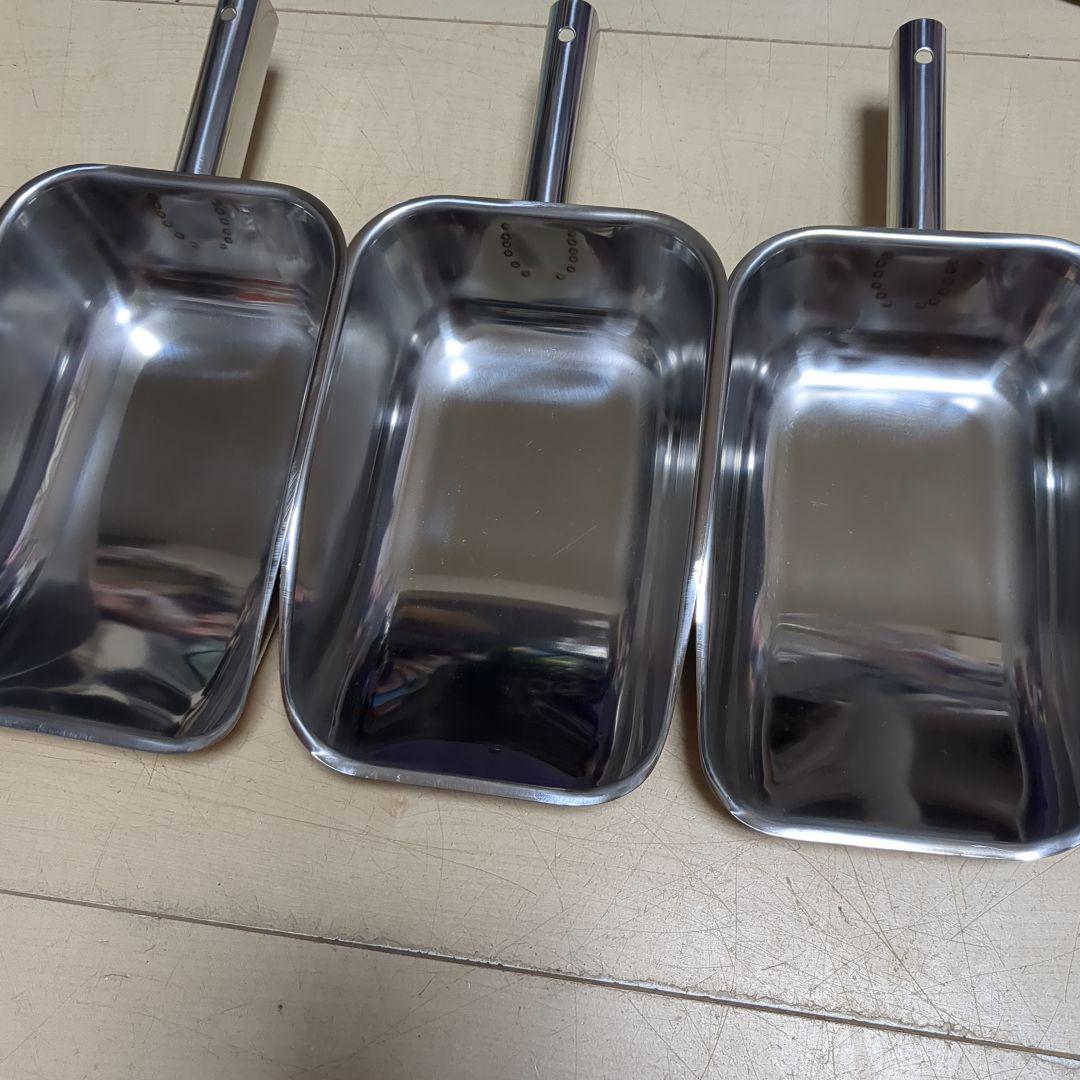 新品　和田助製作所　氷　アイス　シャベル　スコップ　ステンレス　特大　3つセット