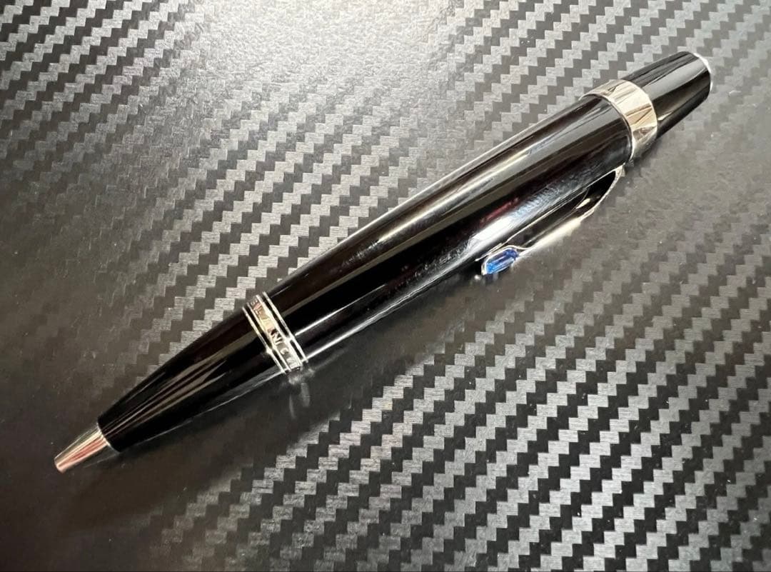 極美品 モンブラン ボエム ブルー ボールペン プラチナライン