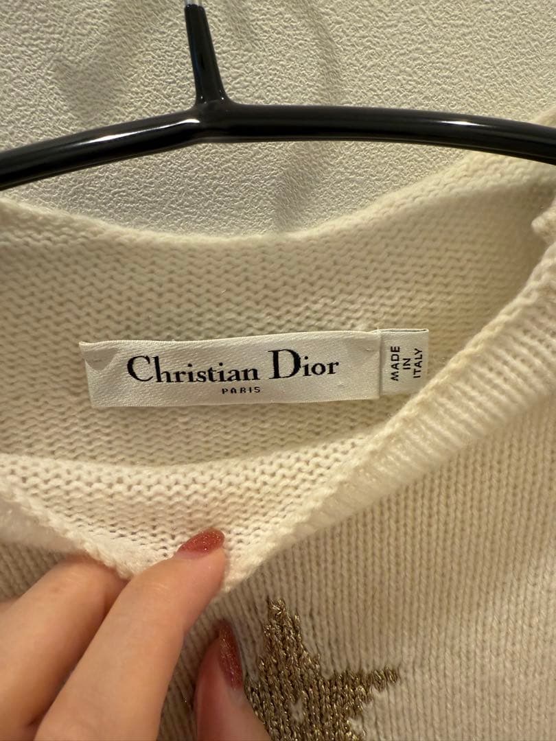 Christian Dior アイボリー ニットセーター