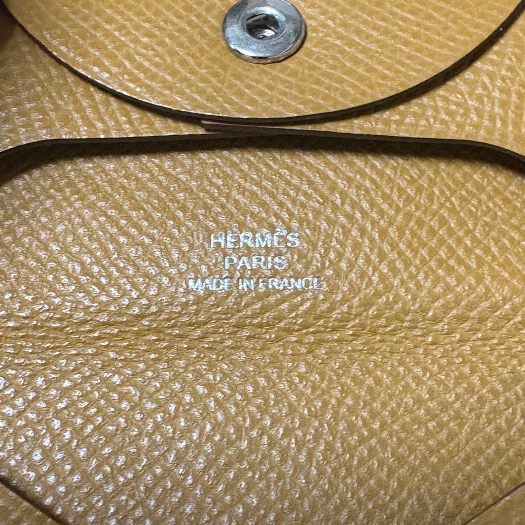 CI837★ エルメス レザー 小銭入れ ケース バスティア Z刻印