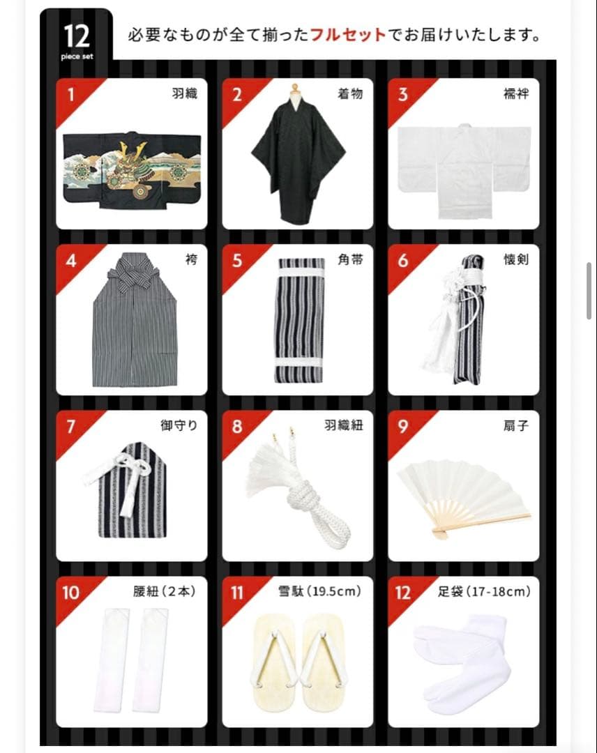 【お値下げ中】七五三　5歳　男の子　フルセット　紺色