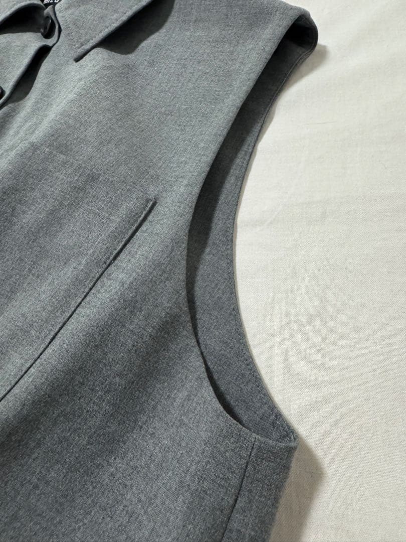 mizuiroind シャツカラーサロペット