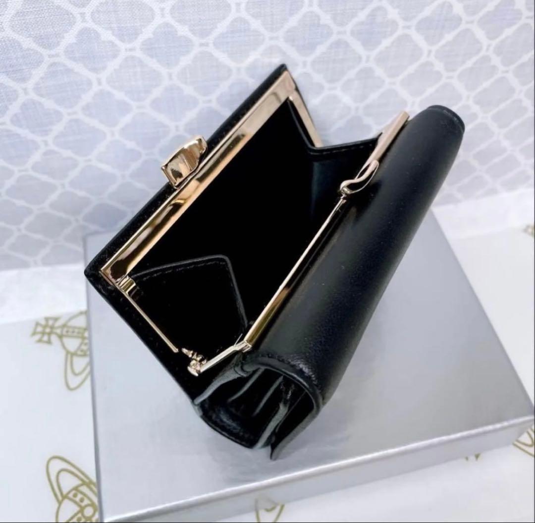 【ショッパー付】新品 ヴィヴィアン・ウエストウッド 三折財布 ブラック