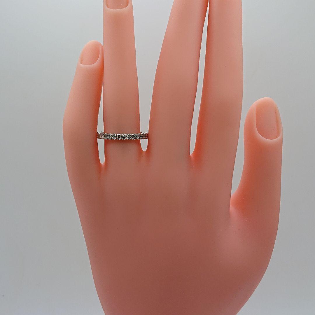 しぃ0.5カラット天然ダイヤモンドリング エタニティリング プラチナ900