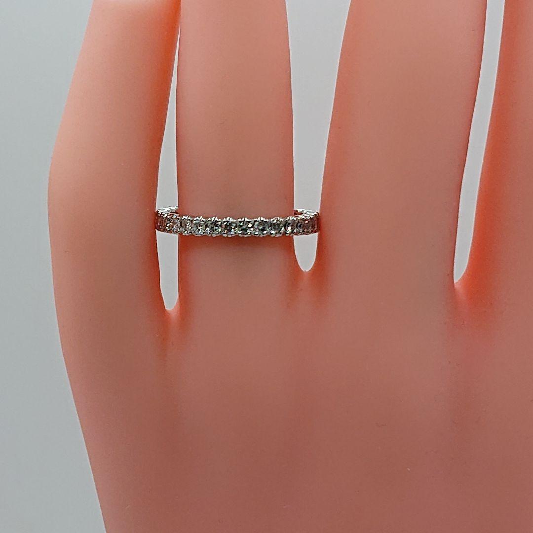 しぃ0.5カラット天然ダイヤモンドリング エタニティリング プラチナ900