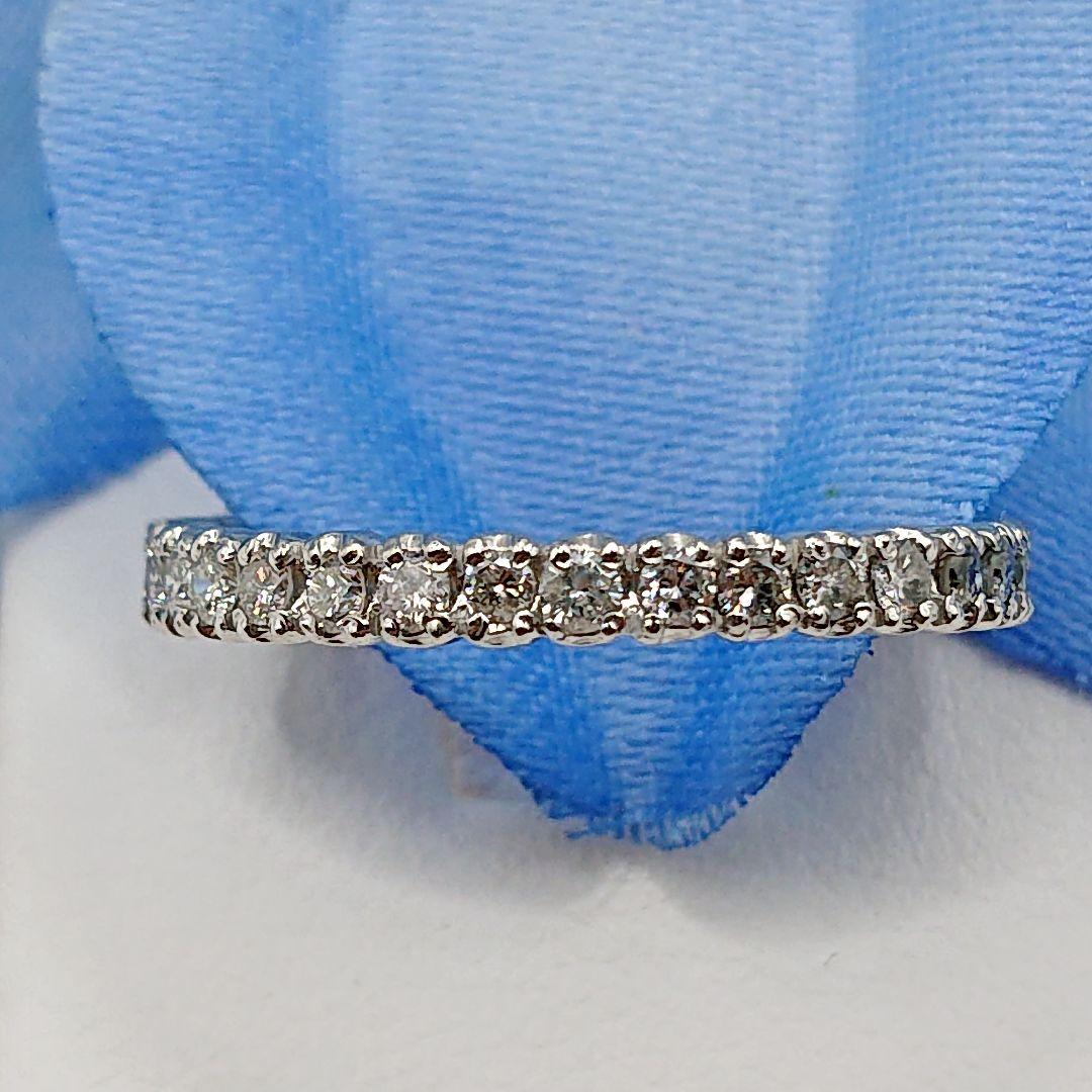 しぃ0.5カラット天然ダイヤモンドリング エタニティリング プラチナ900