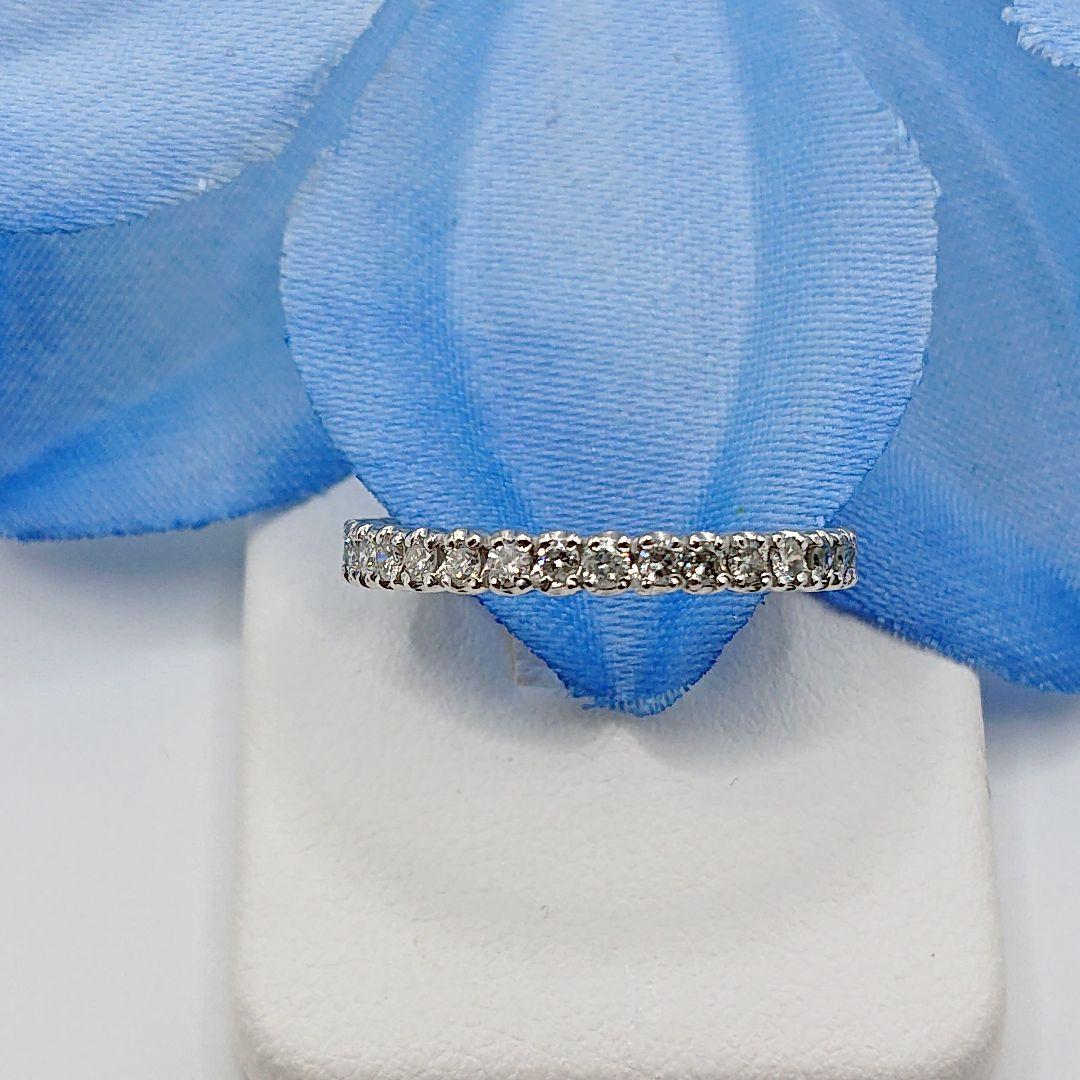 しぃ0.5カラット天然ダイヤモンドリング エタニティリング プラチナ900