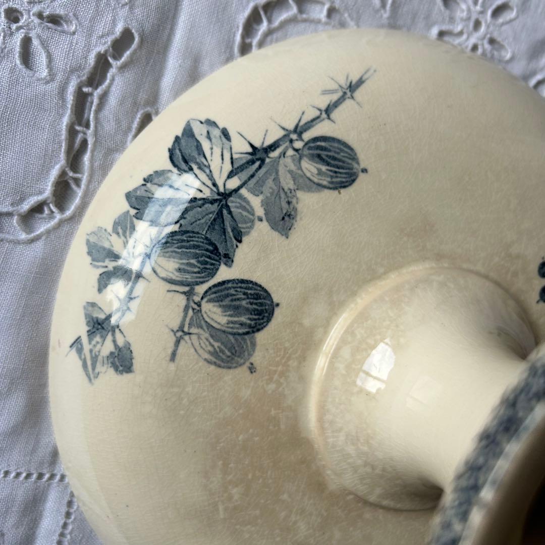 sarreguemines 高台　すぐりの実　グロゼイユ　コンポティエ　フランス