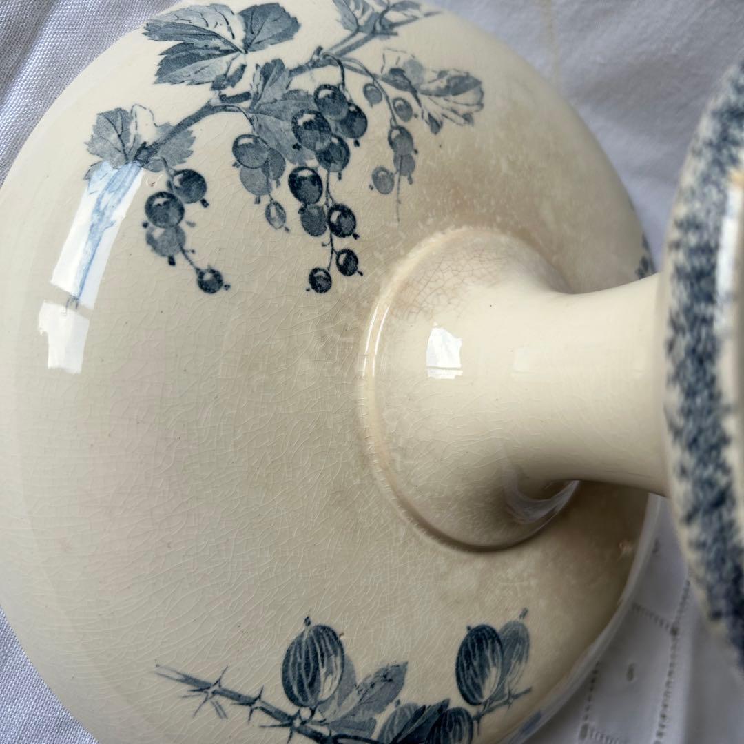 sarreguemines 高台　すぐりの実　グロゼイユ　コンポティエ　フランス