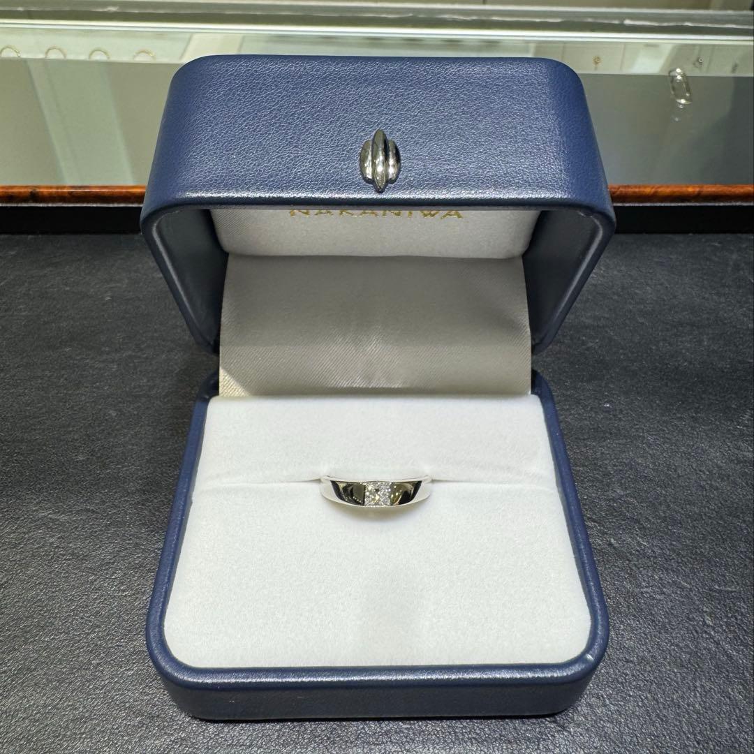 【新品】仲庭 NAKANIWA プラチナ ダイヤモンド リング 指輪 15号