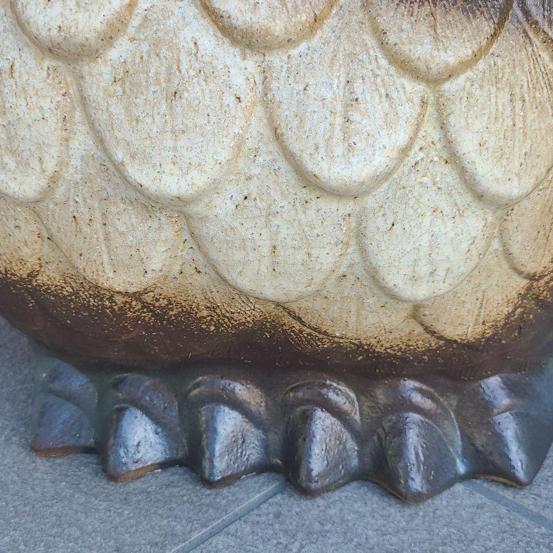 チョー縁起物 信楽焼ふくろう置物 高さ５４cm