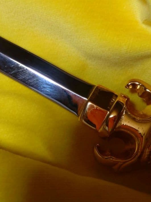 1*d様 希少/密教法具 法剣 不動明王羯磨（三鈷剣）京都製 国産品