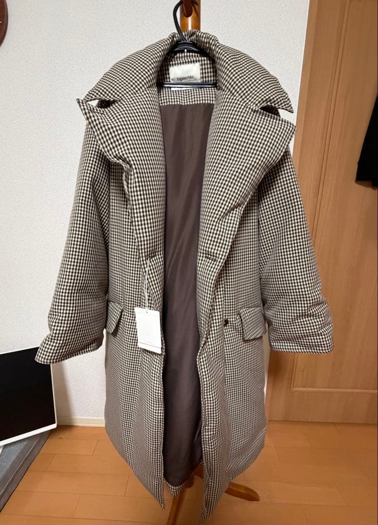 タイムセール【tageechita】クラシカルチェックダウンコート