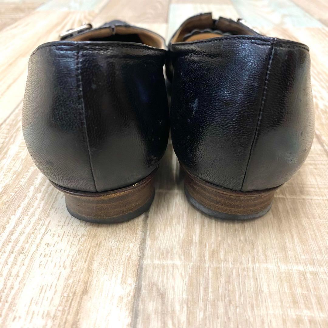 12-9 MANOLO BLAHNIK　マノロブラニク ロー パンプス 37