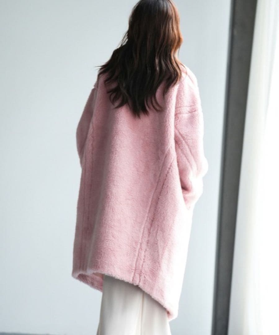 ピンク セゾンドパピヨン テディベアコート　S