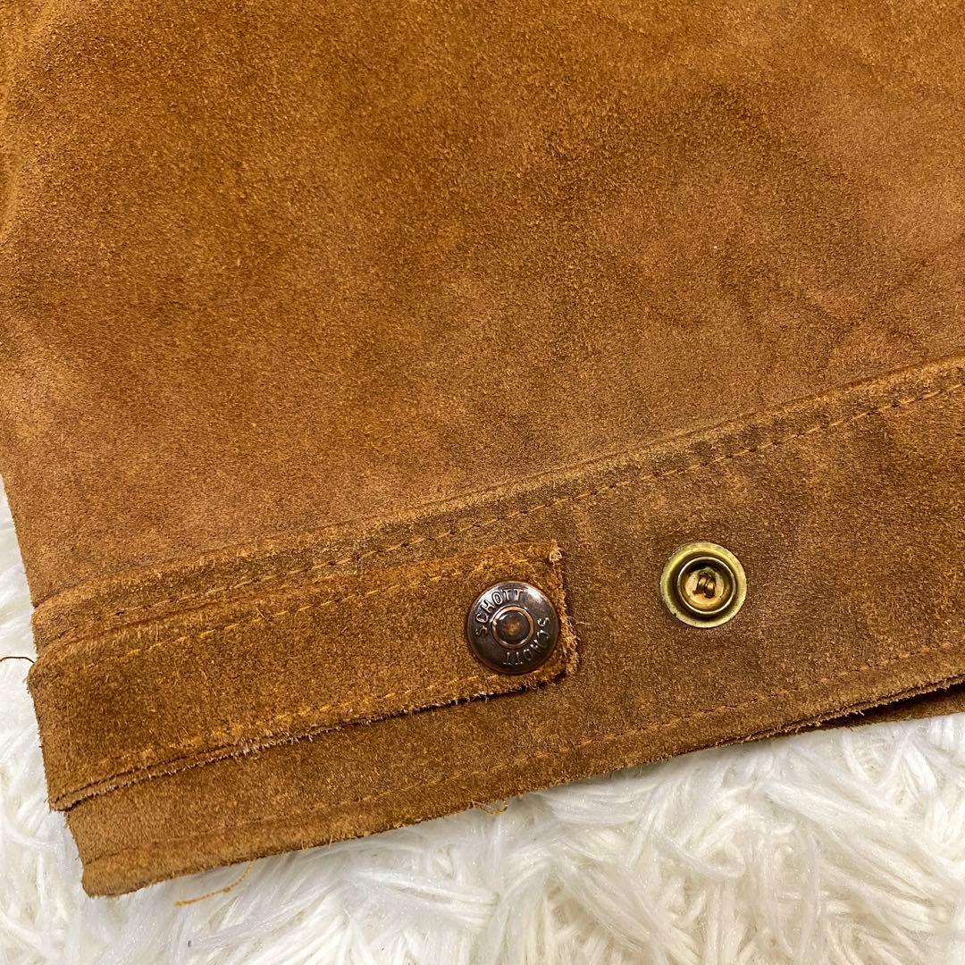 希少✨schott ショット　スエード　トラッカージャケット　USA製