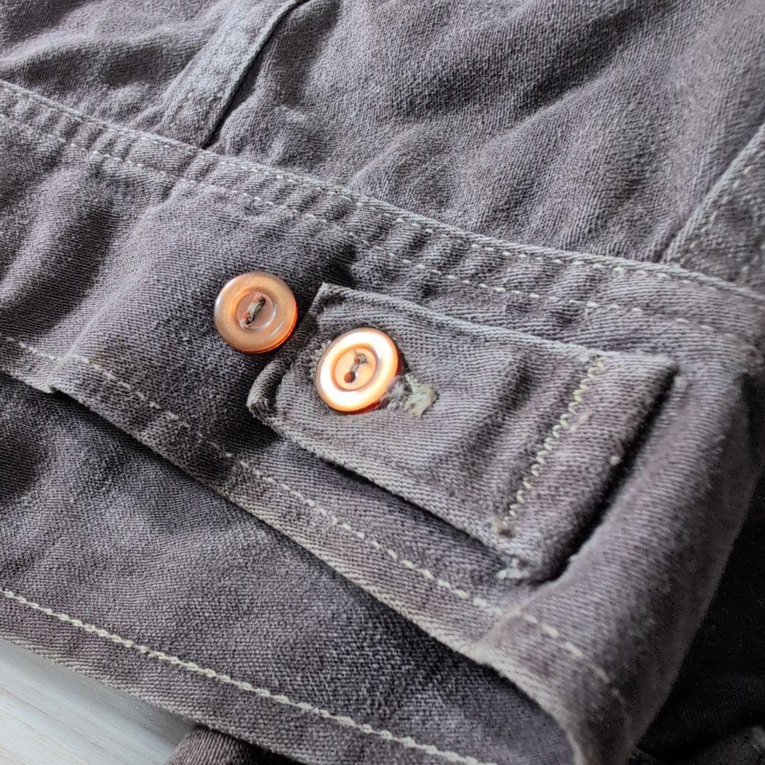 70s LEE USA製 ダークブラウン Gジャン 短丈