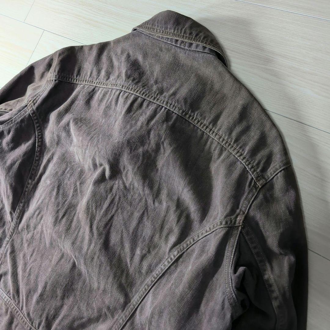 70s LEE USA製 ダークブラウン Gジャン 短丈