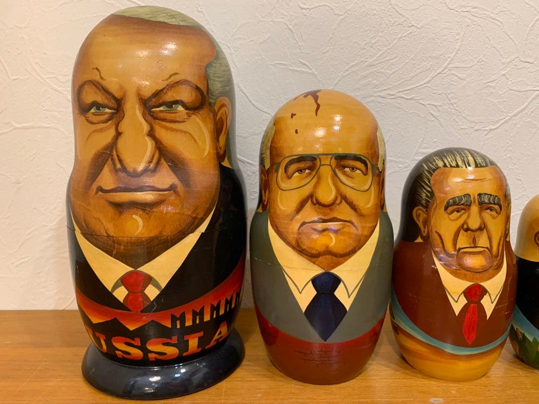 k0817-04★マトリョーシカ 大統領 エリツィン ロシア