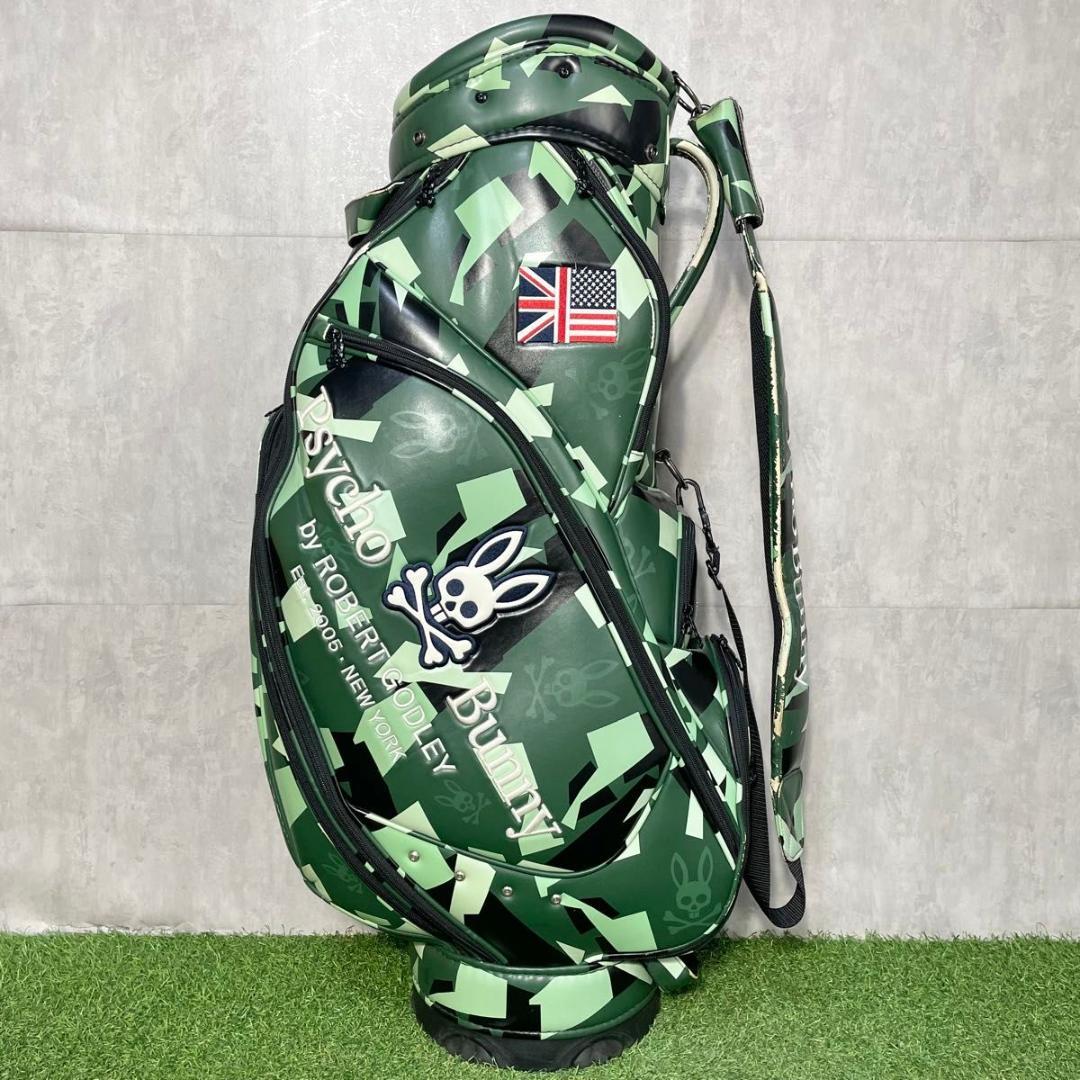 Psycho Bunny サイコバニー キャディバッグ ゴルフバッグ カモフラ柄