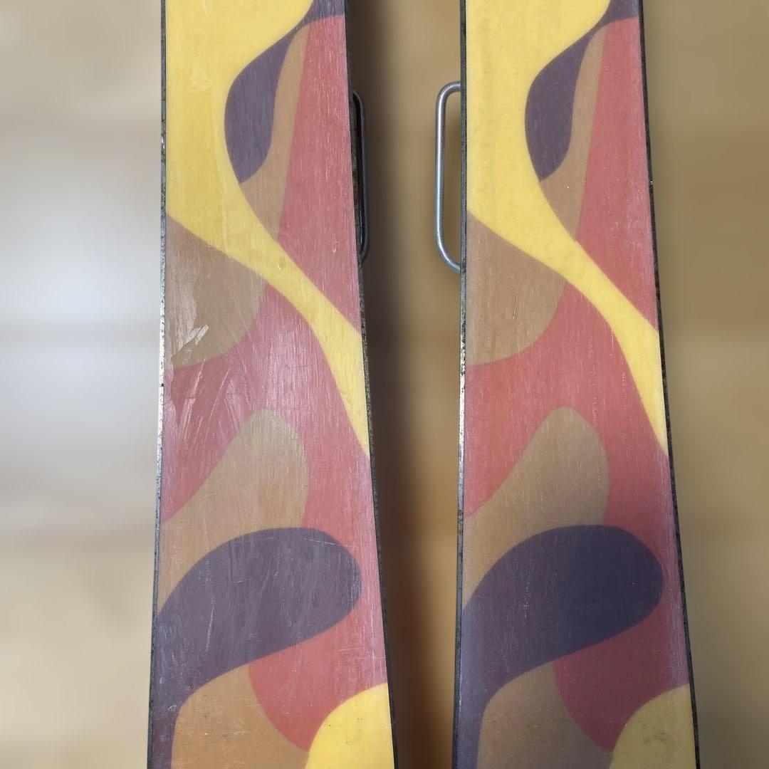 ショートスキー、ファンスキー板　スキーブーツ　セット　約100cm　中古品