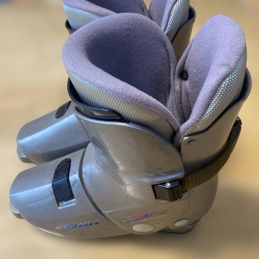 ショートスキー、ファンスキー板　スキーブーツ　セット　約100cm　中古品