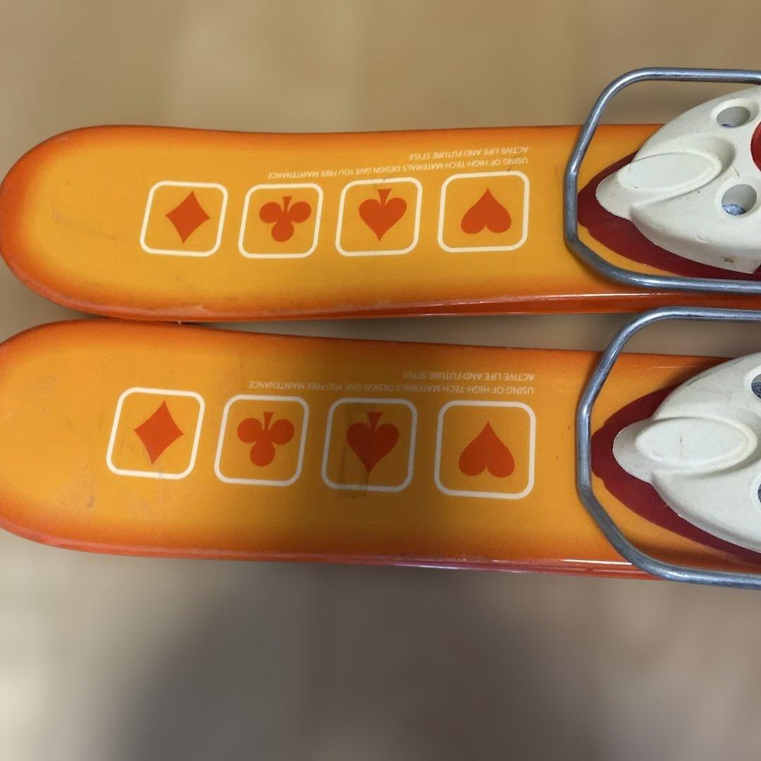 ショートスキー、ファンスキー板　スキーブーツ　セット　約100cm　中古品