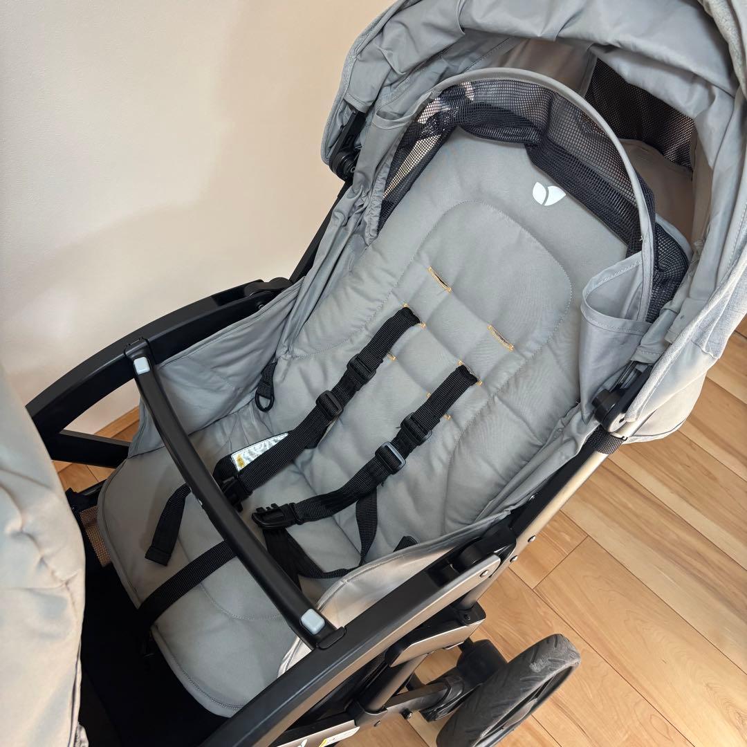 joie エヴァライトデュオ グレー2人乗りベビーカー