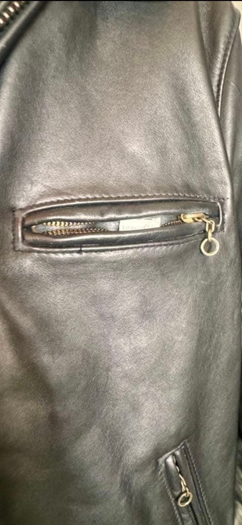 Schottショット　シングルライダーストラッカー革38黒ライナー付AT101