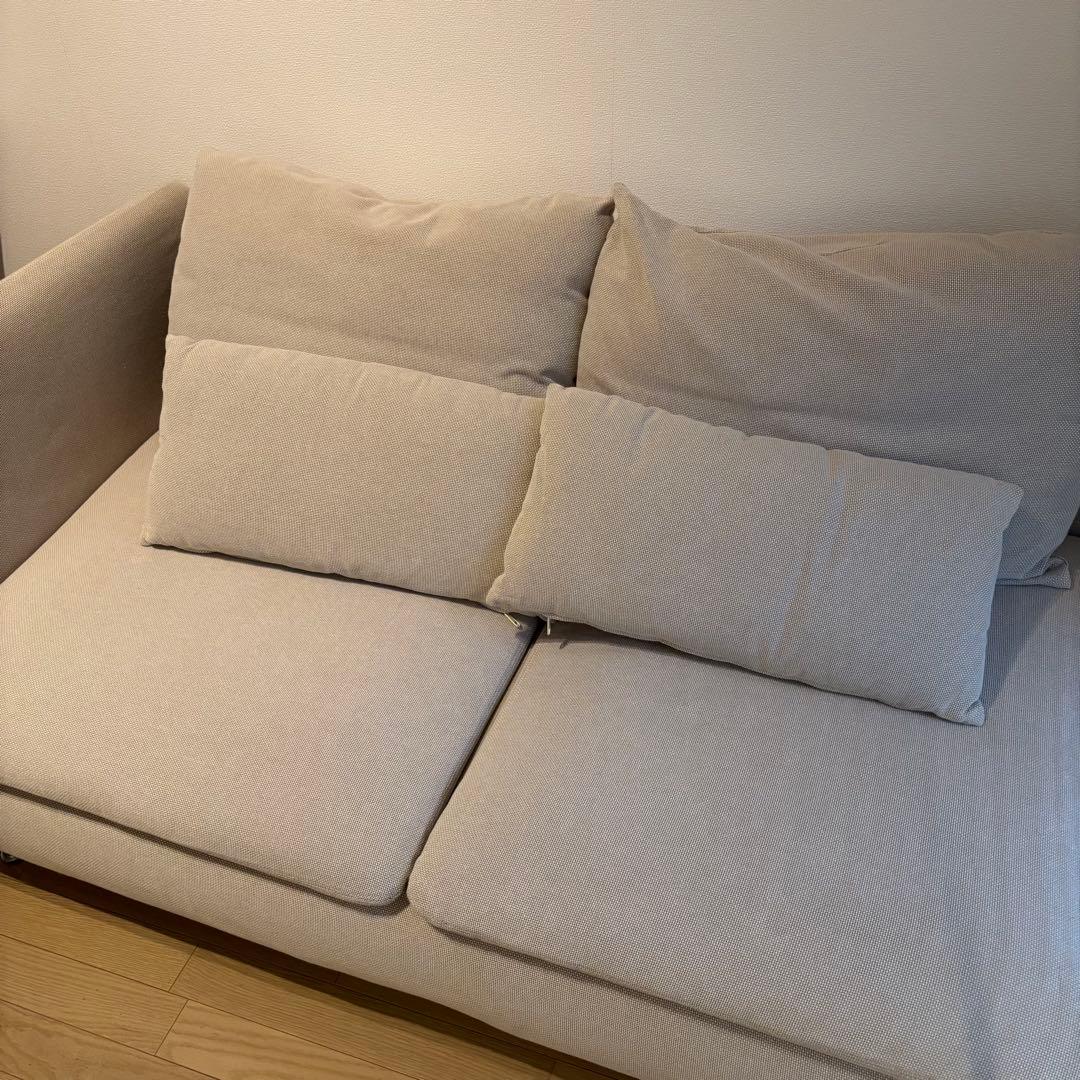 【送料込み】IKEA　ソーデルハムン ソファ　コンパクト　ライトベージュ