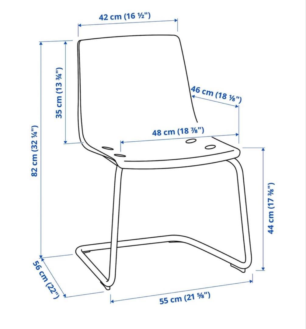 ☆IKEA(イケア) TOBIAS トービアスチェア 透明/クロムメッキ